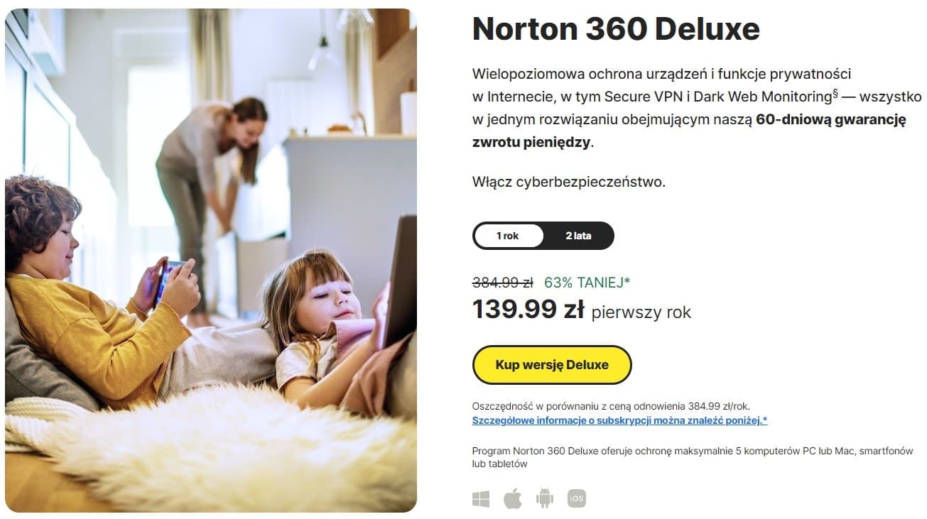 Norton 360 deluxe pl
