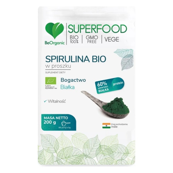 BeOrganic Spirulina BIO w proszku 200 g: Product review