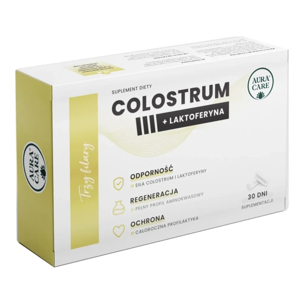 Aura Care Colostrum + Laktoferyna 30 kapsułek: Product review