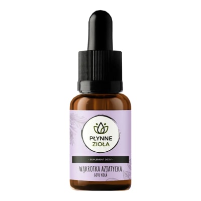 Płynne Zioła Wąkrotka azjatycka (Gotu kola) krople 15 ml