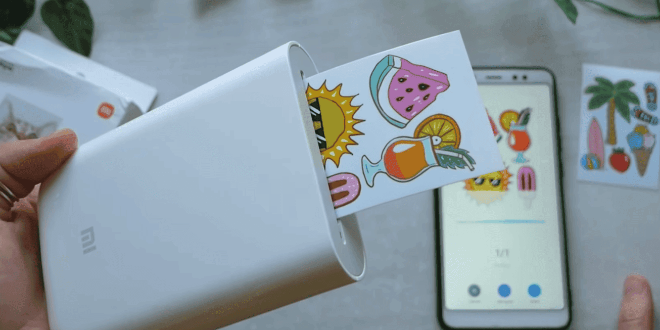 Mini drukarka - drukowanie naklejek