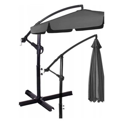 Springos GU0041 parasol z wysięgnikiem 350 cm (grafit)
