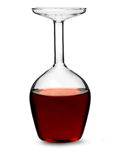 4. Odwrócony kieliszek do wina – idealny prezent dla siostry