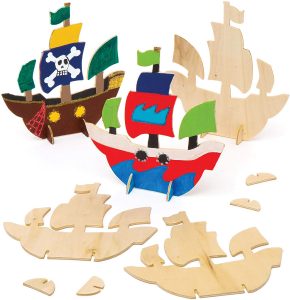 Drewniany statek - prezent dla 4-latka