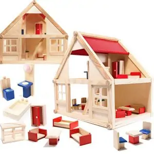 Drewniany domek dla lalek - prezent dla 6-latki