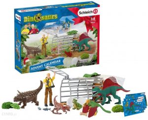 Kalendarz adwentowy dla dzieci z zabawkami Schleich- dinozaurami
