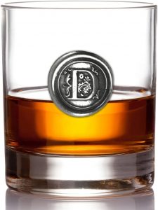 Szklanka do whisky z inicjałem - prezent personalizowany