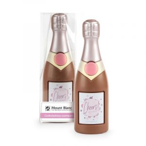 Czekoladowy szampan - śmieszny prezent na 40. urodziny dla niej