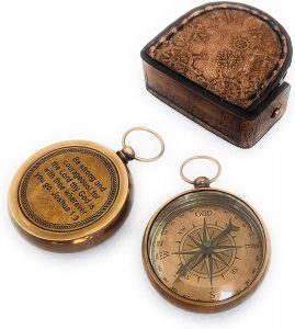 Kompas z religijnym cytatem – pamiątka bierzmowania