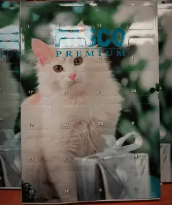 Kalendarz adwentowy z przysmakami dla kotów